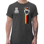 Dunkelgraue Deutschland Deutschland T-Shirts für Herren Größe 4 XL Große Größen 