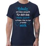 Marineblaue shirtracer T-Shirts für Herren Größe 5 XL Große Größen zum Valentinstag 