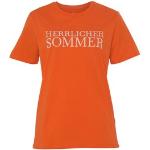 Reduzierte Orange Herrlicher T-Shirts aus Jersey für Damen Größe XS 