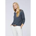 Reduzierte Graue Langärmelige Polo Sylt T-Shirts aus Jersey für Damen Größe S 