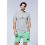 Reduzierte Graue Polo Sylt Nachhaltige T-Shirts mit Knopf aus Jersey für Herren Größe M Große Größen 