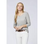 Reduzierte Graue Langärmelige Polo Sylt T-Shirts aus Jersey für Damen Größe L 