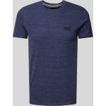 Marineblaue Melierte Vintage Superdry T-Shirts für Herren Größe XXL 