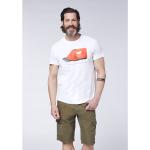 Beige Motiv Gardena Nachhaltige T-Shirts mit Knopf aus Jersey für Herren Größe XL Große Größen 