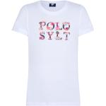 Reduzierte Weiße Blumenmuster Polo Sylt Kinder T-Shirts aus Jersey für Mädchen Größe 158 
