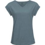 Cyanblaue Jack Wolfskin Coral Coast T-Shirts für Damen 