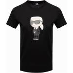 Reduzierte Schwarze Karl Lagerfeld Karl T-Shirts für Damen Größe M 
