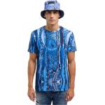 Blaue Carlo Colucci T-Shirts aus Baumwolle für Herren Größe XXL 