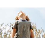 Reduzierte Neongrüne Gestreifte Bio Kinder T-Shirts aus Baumwolle Größe 98 für den für den Sommer 