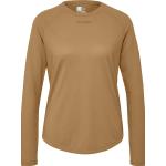 Reduzierte Braune Langärmelige Hummel T-Shirts mit Insekten-Motiv aus Jersey für Damen Größe XS 