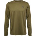 Reduzierte Grüne Langärmelige Hummel T-Shirts mit Insekten-Motiv aus Mesh für Herren Größe XL Große Größen 