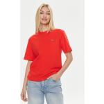 Reduzierte Rote Lacoste T-Shirts für Damen Größe S 
