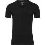 Reduzierte Schwarze OLYMP V-Ausschnitt T-Shirts aus Jersey für Herren Größe S 
