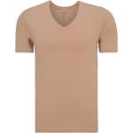 Reduzierte Kamelbraune OLYMP V-Ausschnitt T-Shirts aus Jersey für Herren Größe M Große Größen 
