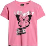 Reduzierte Pinke Superdry T-Shirts aus Jersey für Damen Größe XXL Große Größen 