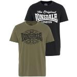 Reduzierte Olivgrüne Sportliche Lonsdale T-Shirts aus Jersey für Herren Größe 5 XL 