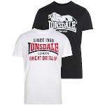 Reduzierte Schwarze Sportliche Lonsdale T-Shirts aus Jersey für Herren Größe 5 XL 