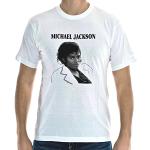 Weiße Michael Jackson T-Shirts für Damen Größe M 