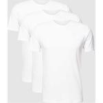 Weiße Tommy Hilfiger V-Ausschnitt T-Shirts aus Baumwolle für Herren Größe L 3-teilig 