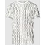T-Shirt mit Allover-Muster S men Dunkelblau