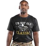 T-Shirt mit Aufschrift Not Old Im A Classic, lustiges T-Shirt für den Vater, Großvater Gr. XX-Large, Schwarz