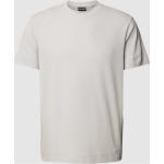 Hellgraue Unifarbene Armani Emporio Armani T-Shirts aus Baumwolle für Herren Größe L 