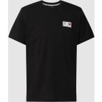 Schwarze Unifarbene Tommy Hilfiger TOMMY JEANS T-Shirts aus Baumwolle für Herren Größe XS 