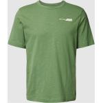Hellgrüne Unifarbene Tom Tailor T-Shirts aus Baumwolle für Herren Größe L 