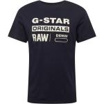 Marineblaue Unifarbene G-Star Raw T-Shirts aus Baumwolle für Herren Größe M 