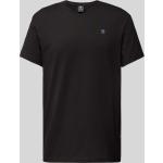 Schwarze Unifarbene G-Star Base T-Shirts aus Baumwolle für Herren Größe M 