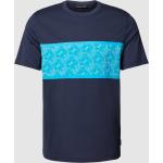 Marineblaue Gestreifte Michael Kors T-Shirts aus Baumwolle für Herren Größe S 