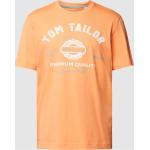 Orange Tom Tailor T-Shirts aus Baumwolle für Herren Größe S 