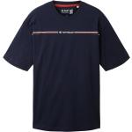 Marineblaue Unifarbene Tom Tailor T-Shirts für Herren Größe 3 XL 