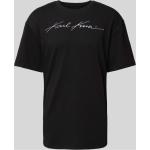 Schwarze Unifarbene Karl Kani T-Shirts aus Baumwolle für Herren Größe M 