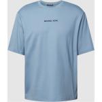 Hellblaue Unifarbene Michael Kors T-Shirts aus Baumwolle für Herren Größe M 