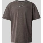 Dunkelgraue Karl Kani T-Shirts aus Baumwolle für Herren Größe XS 