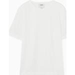 Weiße Kurzärmelige COS Bio T-Shirts für Herren Größe XL für den für den Sommer 