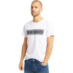Weiße Gestreifte Bruno Banani T-Shirts aus Baumwolle Größe L für den für den Sommer 