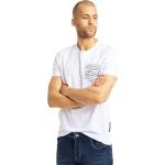 Weiße Bruno Banani Shirts mit Tasche aus Baumwolle für Herren Größe S für den für den Sommer 
