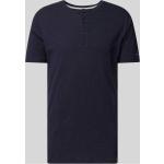 Marineblaue Unifarbene Fynch Hatton Henleykragen T-Shirts aus Baumwolle für Herren Größe XXL 