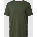 Olivgrüne Unifarbene Camel Active T-Shirts aus Baumwolle für Herren Größe 3 XL 
