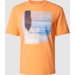 Orange Unifarbene Tom Tailor T-Shirts aus Baumwolle für Herren Größe M 