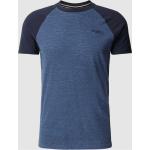 Marineblaue Melierte Superdry T-Shirts für Herren Größe L 