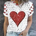 Reduzierte Motiv Kurzärmelige SheIn T-Shirts für Herren Größe XS zum Valentinstag für den für den Sommer 