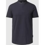 Marineblaue Armani Exchange Stehkragen T-Shirts für Herren Größe L 