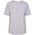Reduzierte Fliederfarbene Bestickte TCHIBO Bio T-Shirts aus Baumwolle für Damen Größe XS 