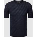 Marineblaue Unifarbene Armani Emporio Armani T-Shirts für Herren Größe M 