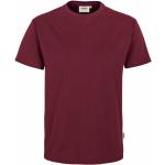Bordeauxrote Hakro Performance Rundhals-Ausschnitt T-Shirts aus Jersey für Herren Größe 4 XL 