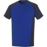 Blaue Rundhals-Ausschnitt T-Shirts mit Kapuze für Herren Größe M 