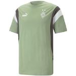 Grüne Puma Green Borussia Mönchengladbach T-Shirts für Herren Größe L 